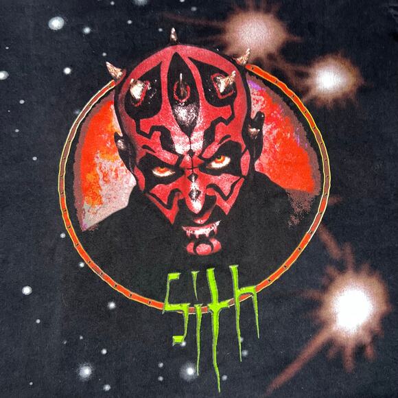 Vintage Star Wars graphic Darth Maul graphic adult T Shirt size medium - Picture 2 of 6